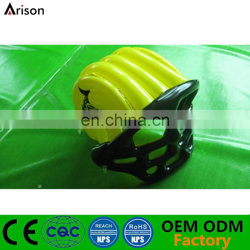 Customizable durable inflatable American football helmet inflatable football hat toy for advertising toys