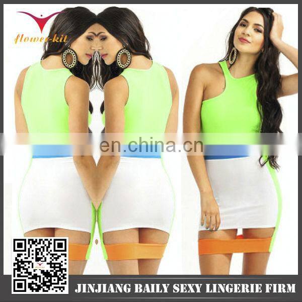 Latest fashion transparent fancy dresses boutique