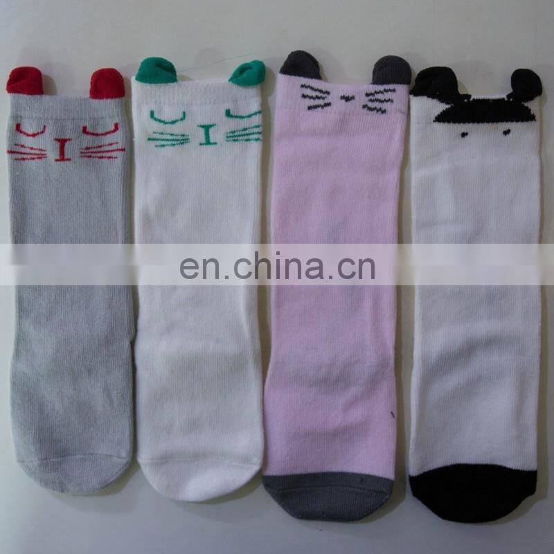 Newborn Toddler knee high sock Baby Boy Girl fox Socks cotton Cute Cartoon Animal Cat leg warmers For newborns infantile