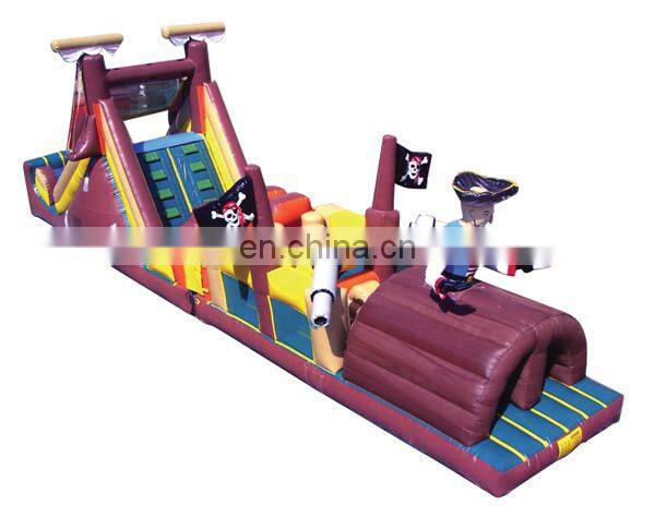 Funny Inflatable Castle Bouncer /tunnel obstacle course