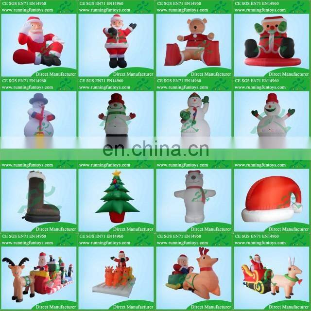 Small Christmas Inflatable Penguin With LED Light Decoration Outdoor