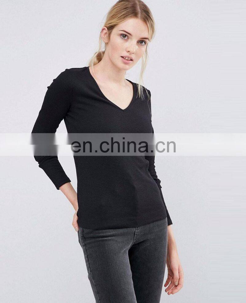 Wholesale Custom Women Appare Simple Design Back Bow Tie Longline Black White Printing Long