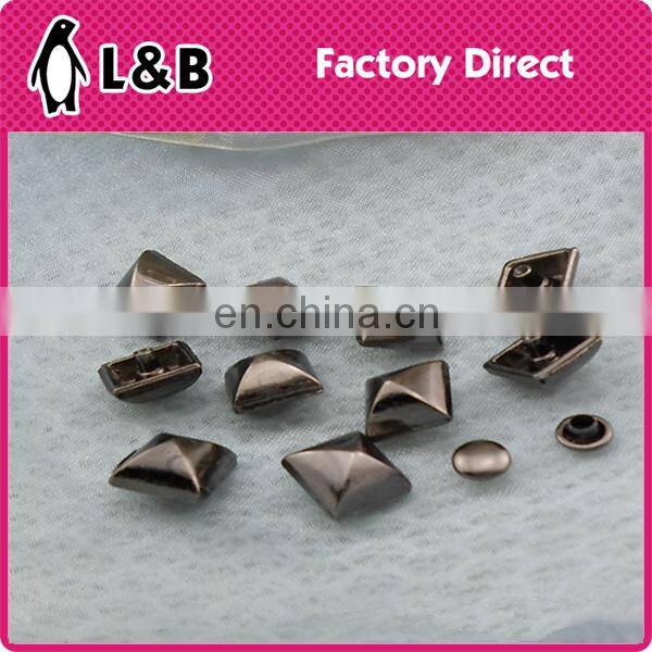 new fashion wholesale hot saling 10mm square alloy rivet