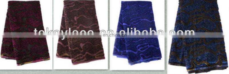 High quality wholesale wedding african swiss voile lace with paillette