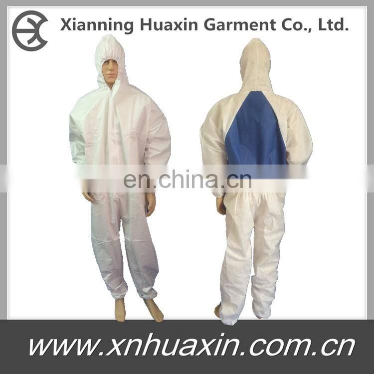Back SMS Coverall with Elastic Wrist/Ankle