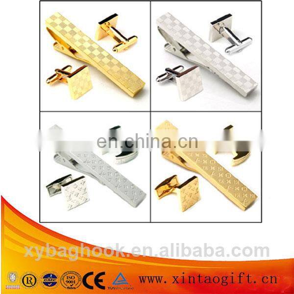 Hot new custom design silver plated plain tie clips