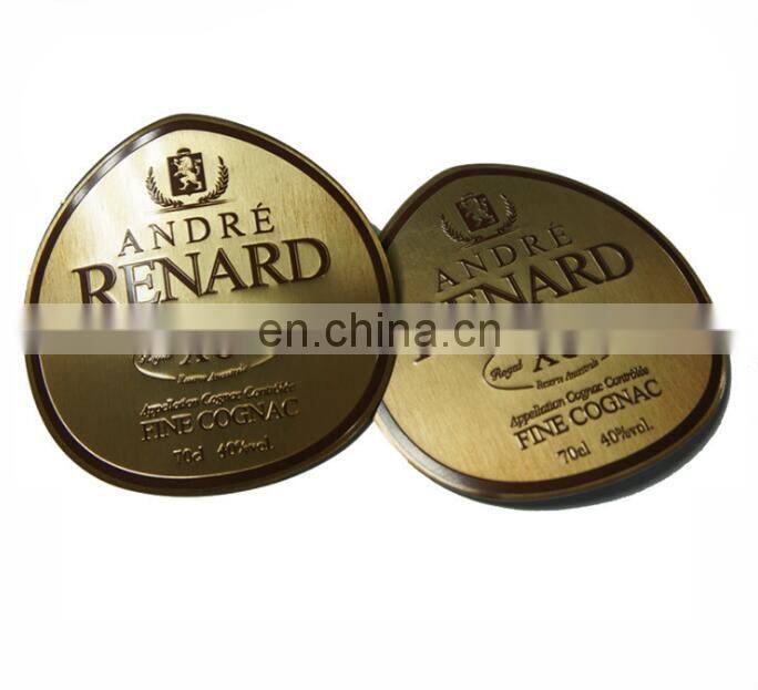 Embossed Metal Tag Aluminum wine Labels