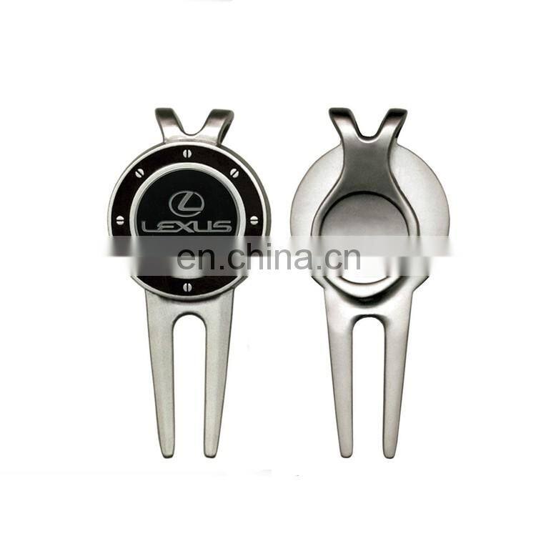 New Design High Quality Golf Divot Tool Popular 2016 Brand Caiton Gold Golf Divot Tool With Clip And Marker