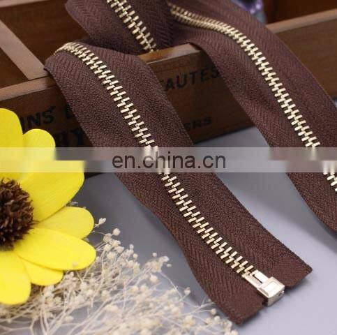 high quality polyester tape metal zipper for jacket