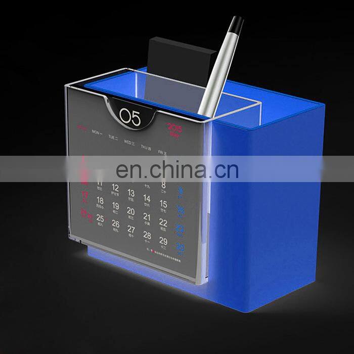 Colorful marker pen holder with calendar