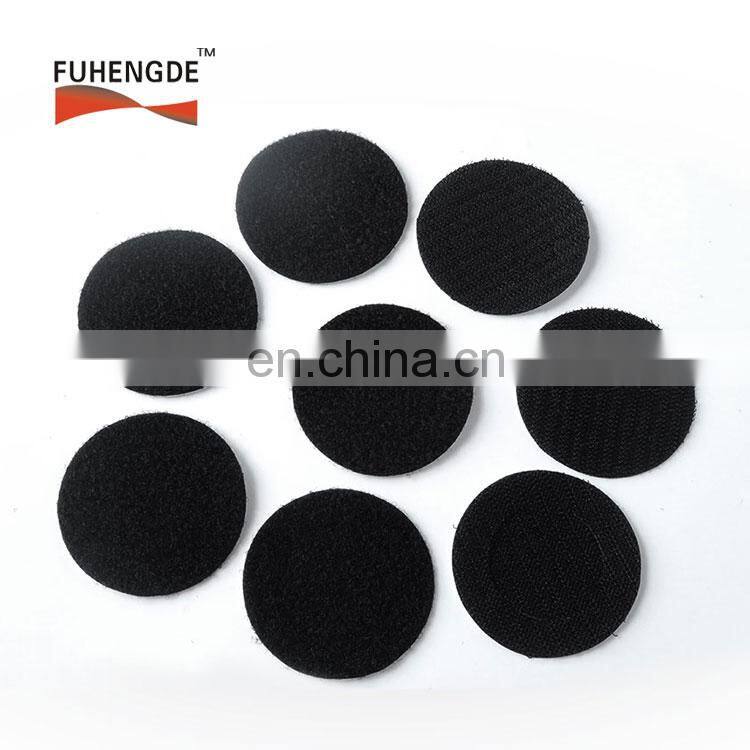 hook loop dots coins squares with adhesive backing
