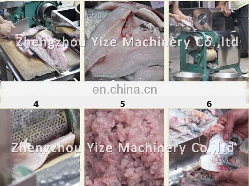 fish meat separating machine , fish bone removing / remover machine