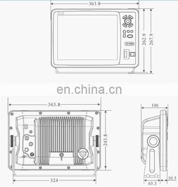12 Inches LCD Display Marine GPS AIS Receiver