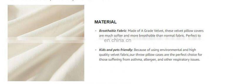 Soft Velvet Outdoor pillow Covers 18 X 18 with Balls for Sofa