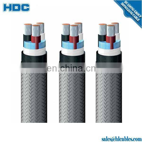 heavy duty 0.6/1 kV EPR compound insulation copper braiding screen CR sheath polyester layer up Power Cable IEC DIN