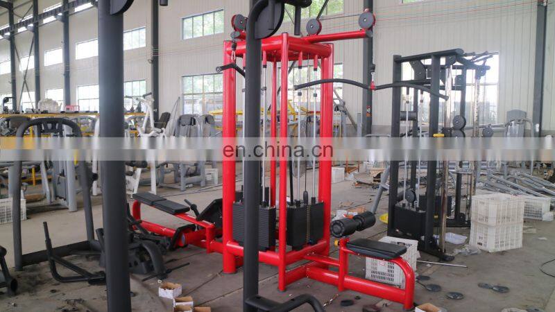 2019 New Design Gym Machine Lzx Fitness Equipment 4 Station Cable Jungle multi gym station