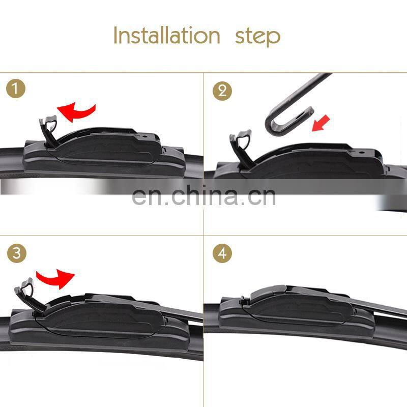 CLWIPER CL907 Wholesale Soft Multifunctional auto windscreen car wiper blade manufacturer with 16 adapters