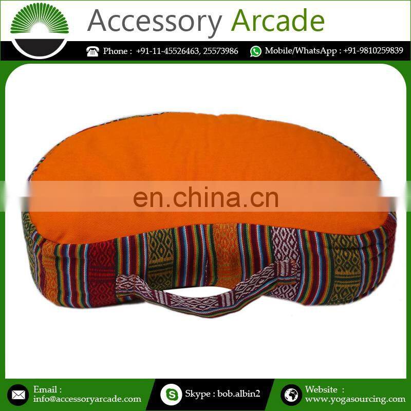 100% Cotton Canvas Half Moon Shape Yoga Massage Cushion Buy From Lead Supplier