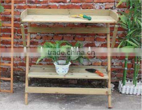 Potting Bench Outdoor Garden Work Bench Station Planting Solid Wood Construction