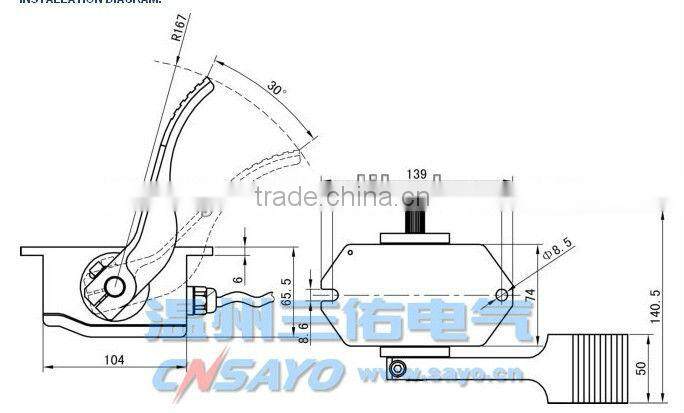 CNSAYO accelerator car pedals(JKH Series)