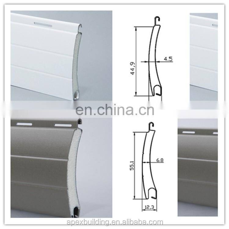 Aluminum alloy roller door electric roll up shutter to ceiling windows