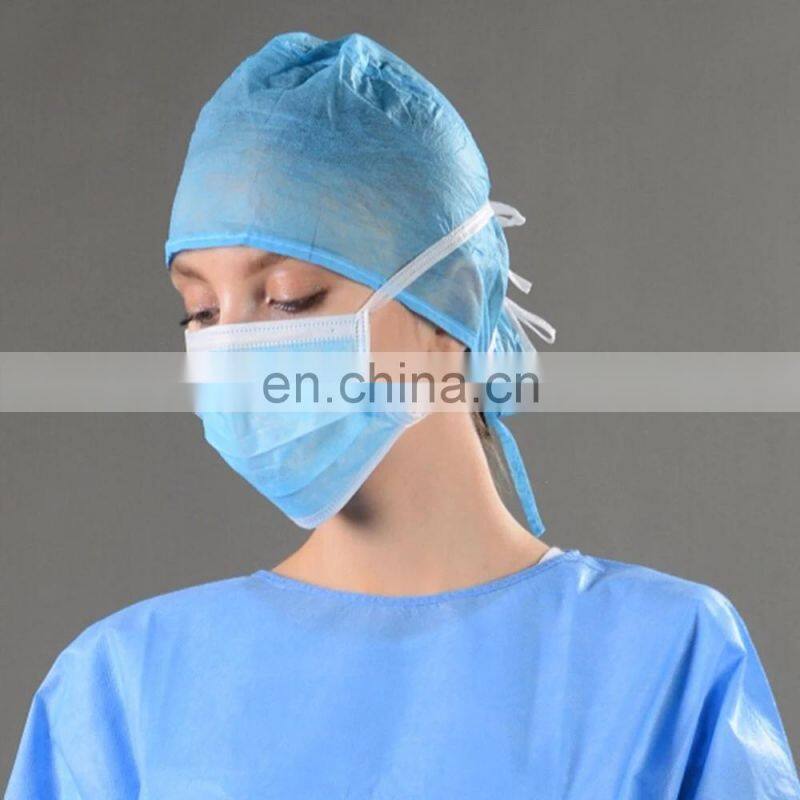 Surgical grade Masque 3ply Head Belt Type Disposable Medical Surgical Mask for Hospital/Clinic/Dentistry
