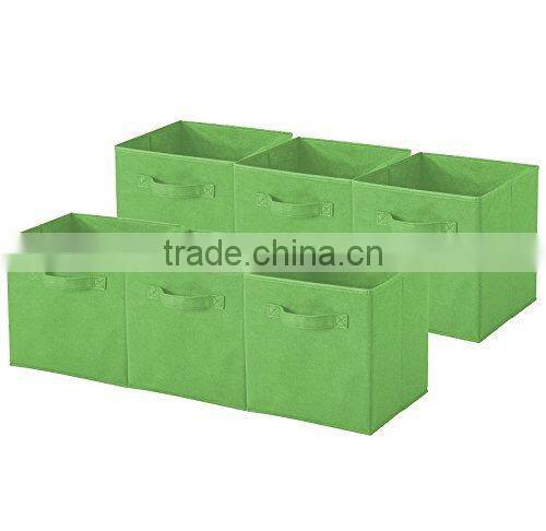 Household Non-woven Foldable Storage Cube Basket Bin set of 6