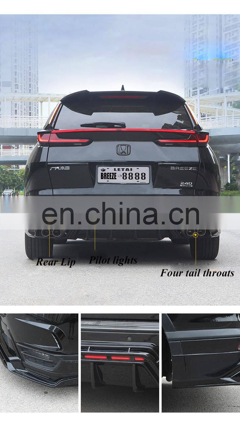 Runde Perfect Fitment Kits For 20-21 Honda Breeze LT Black Warrior Sports Body Kit Front Lip Side Skirts Rear Lip Tail Pipes