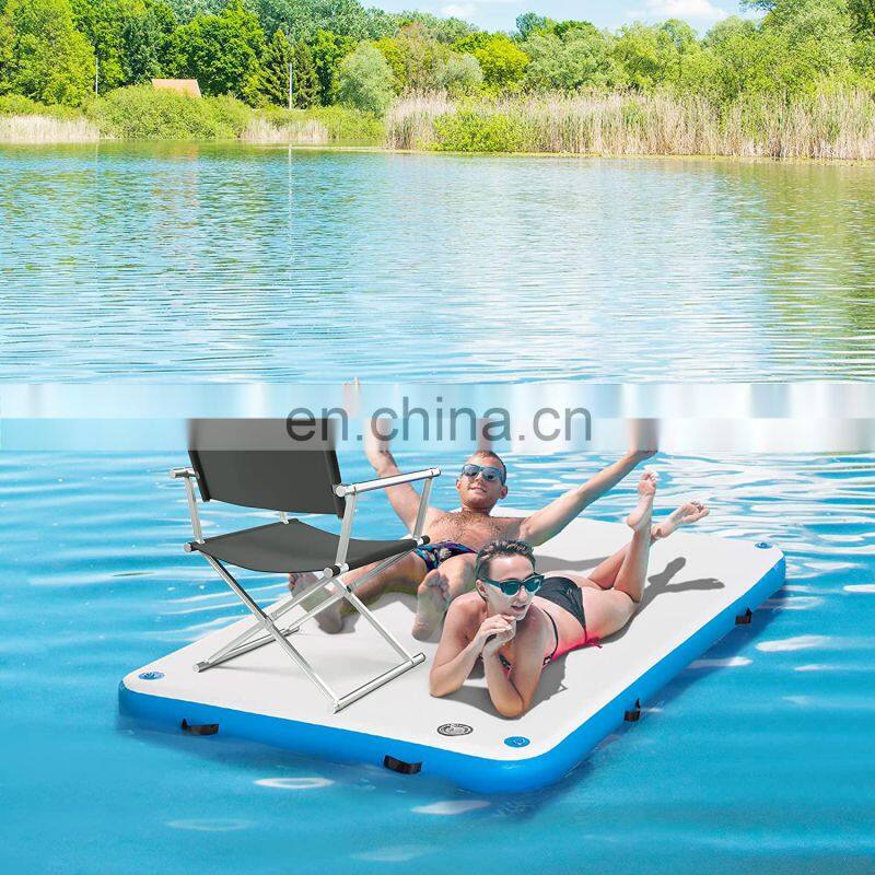 Yacht Dock Inflatable Floating Platform Inflatable Swim Platform Inflatable Water Yoga Mat