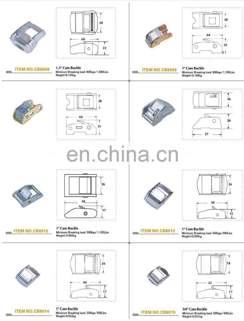 Safty Heavy Duty Nice Quality Metal Trimming Cam Lock Buckle