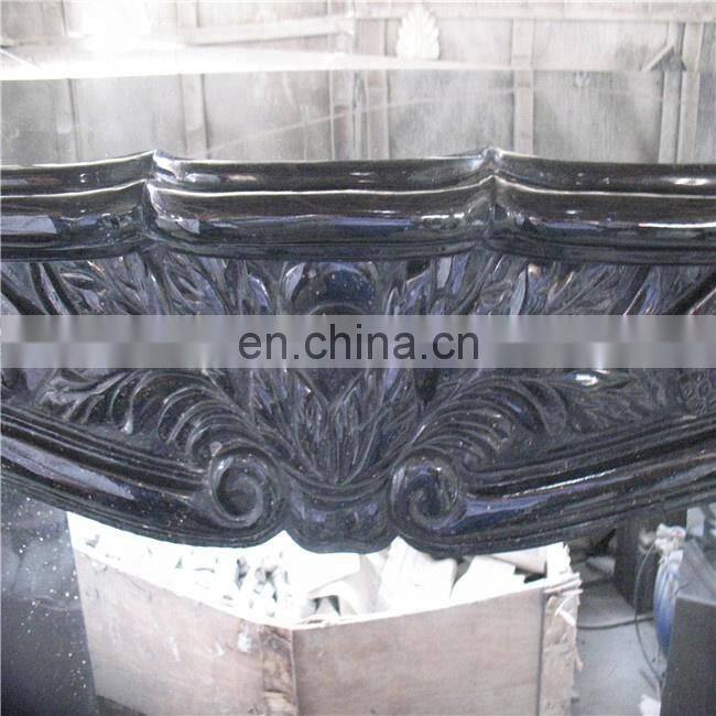 Indoor granite carving decorative fireplace surround