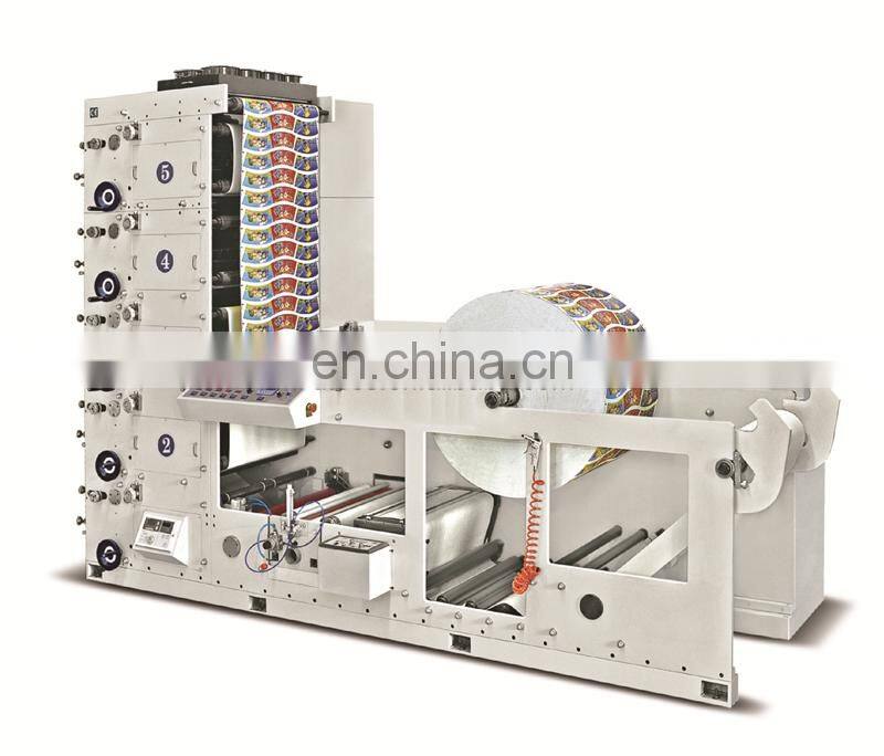 UTR-650 4 6 color fully Automatic PE coated Paper Cup Plate sleeve fan Flexo Printing machine