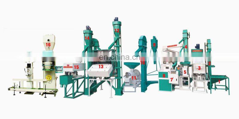 rice milling and bagging machine rice part milling equipment and polishing machine