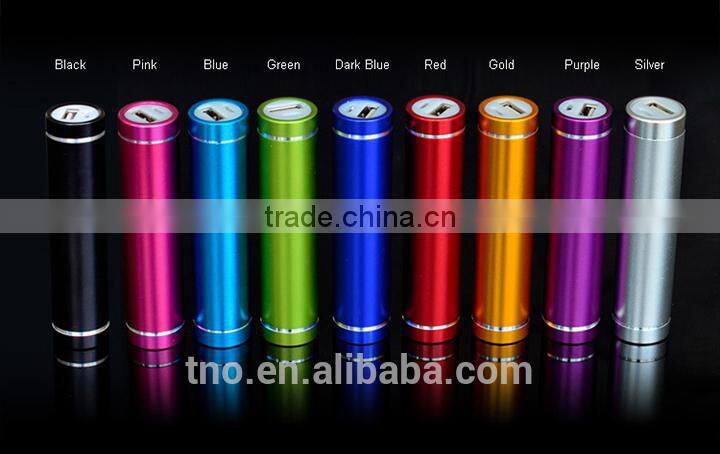 2600mAh universal portable power bank with led flash