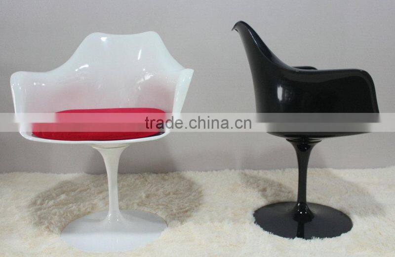 Commercial furniture ABS shell tulip arm chair bar chair