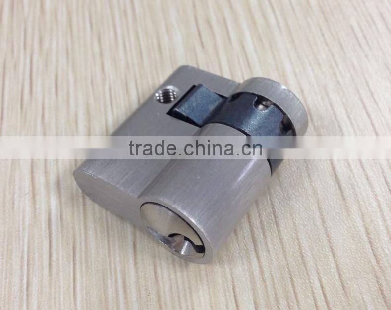 Euro 35mm single open brass half lock cylinder