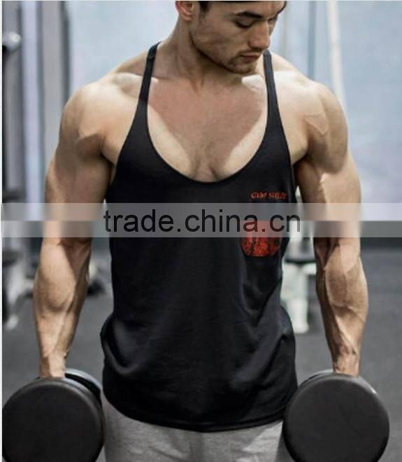 Stringer Vest Topselling Summer Cool customer Design Plain Tank Top Man's Vest Alibaba China Supplier