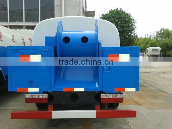 Dongfeng mini high pressure cleaning truck,5m3 high pressure pump truck