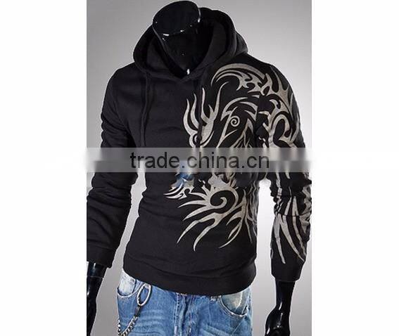 Mens Black Dragon Hoodies Hoody