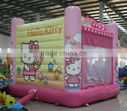 2014 New design KT cat castle bouncer jumper game