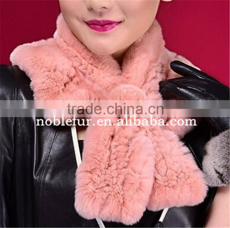 luxury 2015 new trends fancy rex rabbit fur pompon female Winter neckerchief