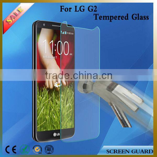 2.5D 0.15/0.2/0.33/0.4mm Scratch Resistant Tempered Glass Screen Protector For LG G2