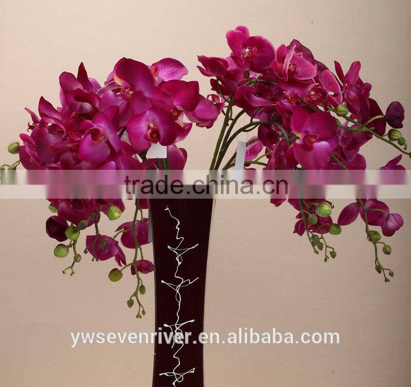 High simulation butterfly orchid a plastic handle Great branches 11 head simulation flowers/wedding decoration