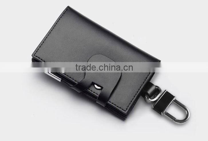 2016 New Design pu Key Bag Promotional Gifts Key Case Custom Logo Key Holder Manufactory