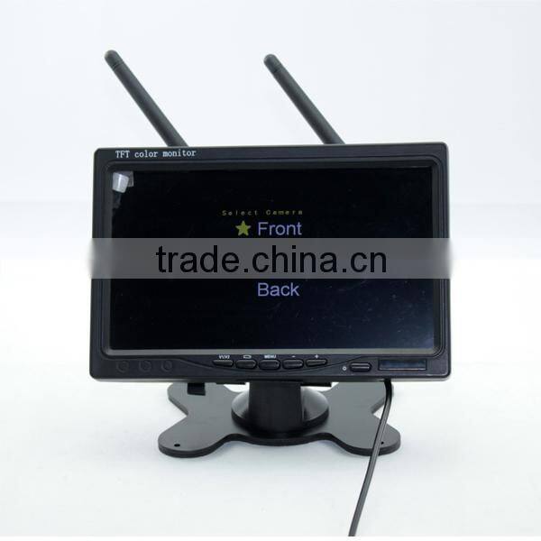 DW-7001-4 7inch digital signal wireless camera system with DVR recording, QUAD function, provide stable, confidential signal
