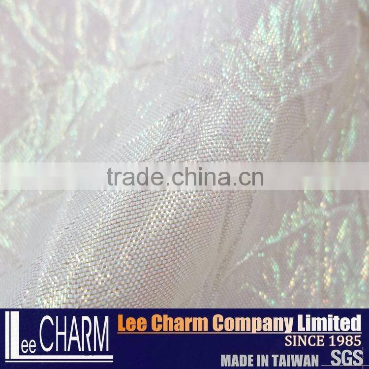 100% Polyester Metallic Crepe Decorative Fabric