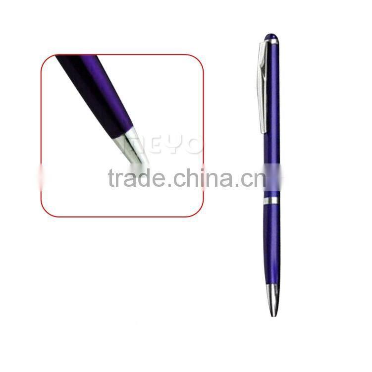 Elegant click pen ball point pen and plate key clip chain gift box