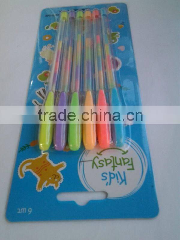 the cartoon card package BP style 12 colors water color pen