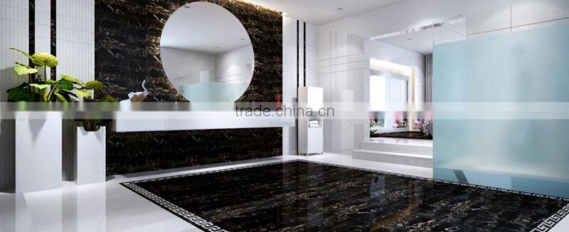 800*800 Black and Gold crack design glazed polished tiles