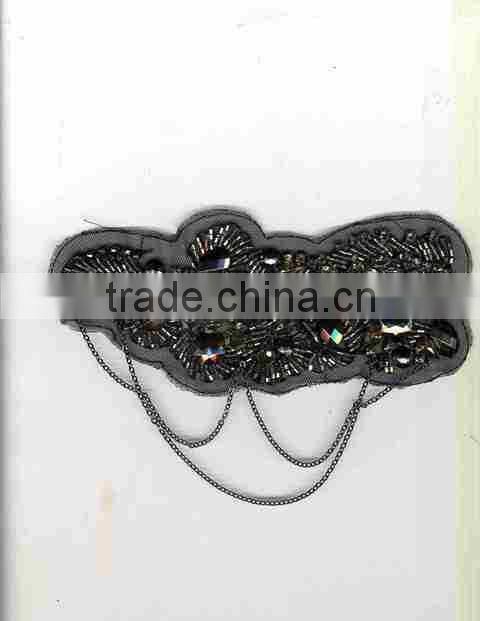Handmade Beaded Applique for Shoulder -- H1412047
